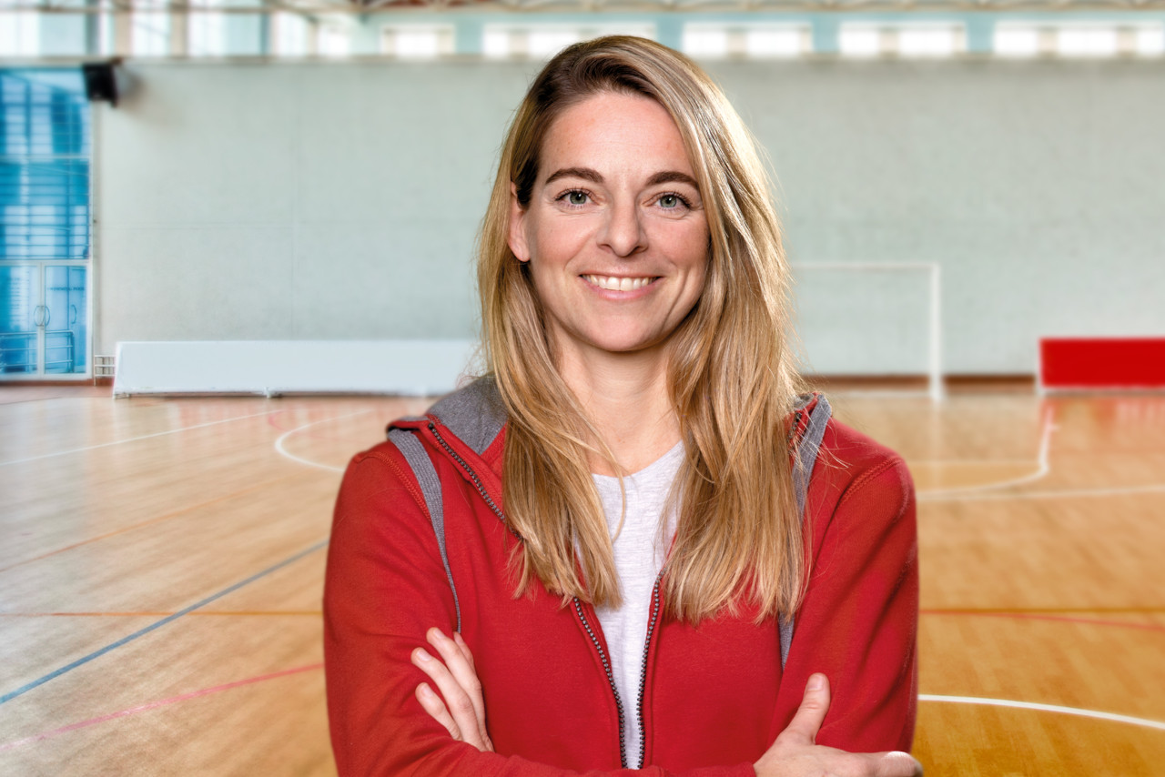Nia Künzer, Kinder stark machen. Foto: Christoph Petras